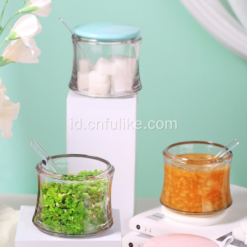 2 Pcs Set Wadah Bumbu Plastik dengan Tutup